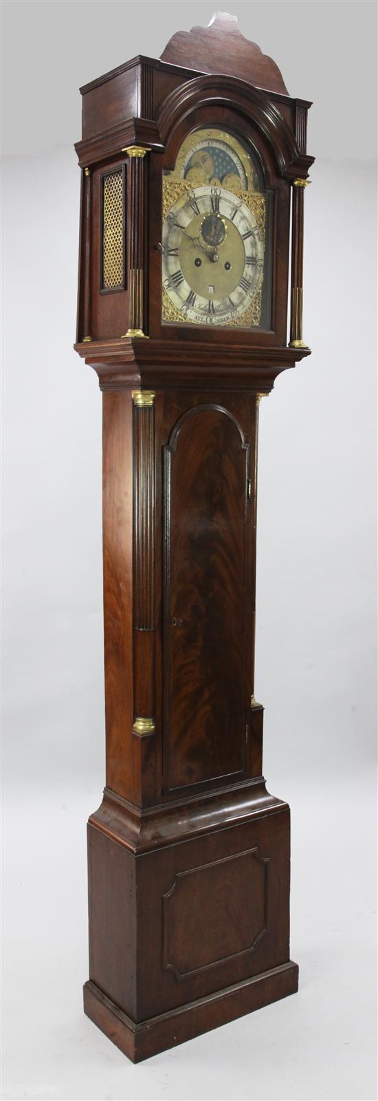 John Christian of Aylesham. A George III mahogany eight day longcase clock, 7ft 6in.